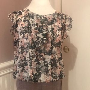 Express floral top size medium